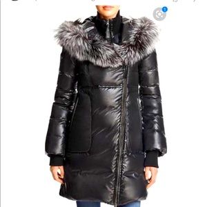 New Mackage coat with silver fox fur!